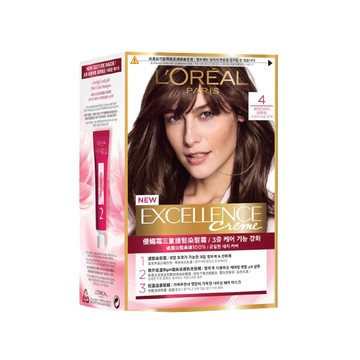 [家速配]巴黎萊雅優媚霜三重護髮染髮霜-4自然棕