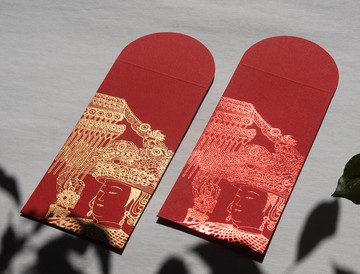 手繪媽祖紅包袋