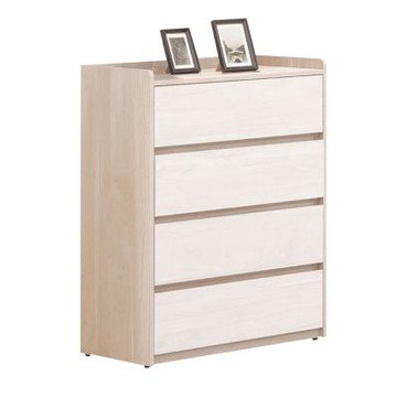 文創集 雷克雙色2.7尺四抽斗櫃-80x43x108cm免組