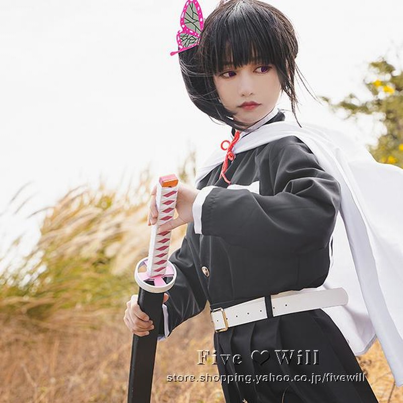 新品パーティー ハロウィン 鬼滅の刃 風 栗花落カナヲ コスプレ