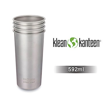 美國Klean Kanteen 不鏽鋼飲料杯4入組-592ml