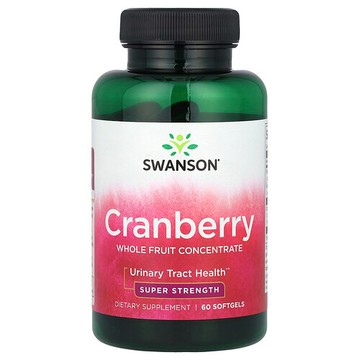 Swanson Vitamins, 蔓越橘，全果濃縮，特強型，60 粒軟凝膠