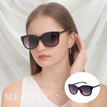 ME&CITY 歐美簡約麻花紋路 時尚太陽眼鏡 抗UV400 (ME 120002 J021)