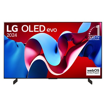 42吋/ LG OLED evo AI 4K AI 語音物聯網 C4 極緻系列 (可壁掛)/2024 - OLED42C4PTA