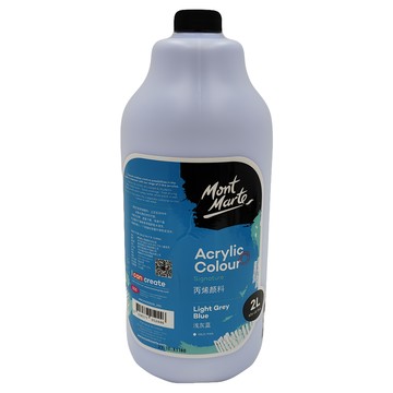 Mont Marte 蒙瑪特 壓克力顏料 淺灰藍色 2L  1個