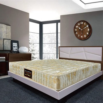 【文創集】硬感聯結式彈簧床墊-6尺雙人加大