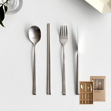 韓國 NICOTT 韓國304不銹鋼主餐套組餐具-星光銀