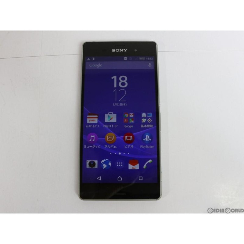 中古即納』{SP}Xperia Z3 SOL26(シルバーグリーン) au ソニーモバイル