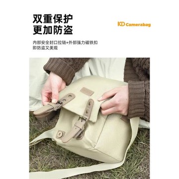 日系復古風單反相機包單肩斜挎加厚耐磨簡約百搭攝影男女適用于佳能r50 g7x2尼康索尼zve10 富士xs20 xt30