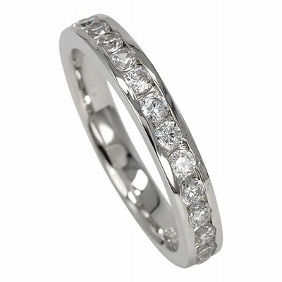 Pt900レール留めダイヤモンドリングハーフエタニティ【0.40】 楽天市場】【数量限定】Pt900 レール留め ダイヤモンド