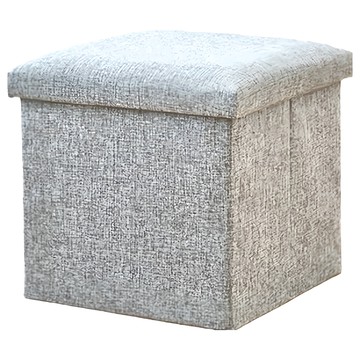 收納椅 正方形 25 x 25cm  灰色  1個