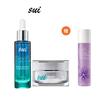 【SUI】年輕雙星組 -胺淨潔顏霜56g+藍光前導滴肌菁30ml ｜品牌旗艦店