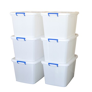 KEYWAY 滑輪整理箱130L-6入玩具衣物收納箱1501