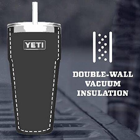 YETI Rambler 26 oz Straw Cup, Vacuum Insulated, Stainless Steel with Straw Lid, Highlands Olive並行輸入品