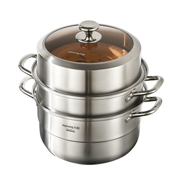 免運 可開票 炒鍋 砂鍋 陶瓷鍋 煎鍋 油炸鍋 湯鍋 蒸鍋 蒸鍋家用304不銹鋼蒸籠蒸魚饅頭鍋雙層加厚電磁爐煤氣灶三層