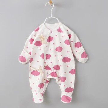 新生兒連體衣哈衣 嬰兒連身衣純棉男女寶寶長袖連腳爬服嬰幼兒