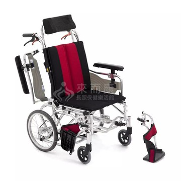 來而康 均佳 三大均 機械式輪椅 (未滅菌) 日本MIKI 鋁合金輪椅 MP-Ti DX 空中傾倒型 輪椅補助B款 附加功能A+C 贈輪椅置物袋