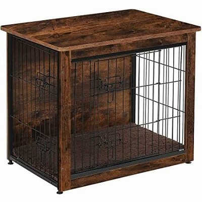 特別価格DWANTON Dog Crate Table , Wooden Crate End Table, Dog Furniture, Indoor Pet好評販売中