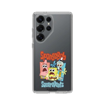 Galaxy S25 Ultra Clear 透明 - 海綿寶寶 SpongeBob - 驚呆了