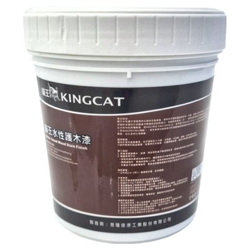 KINGCAT 貓王油漆 水性護木漆 一公升  1桶