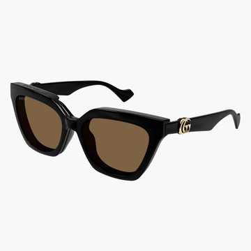 【GUCCI】磁吸兩用膠框太陽眼鏡 (GG1542S-001 GUCCI LOGO系列)