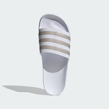 adidas 愛迪達 拖鞋 男鞋 運動 ADILETTE AQUA 白米 EF1730 (A5312)