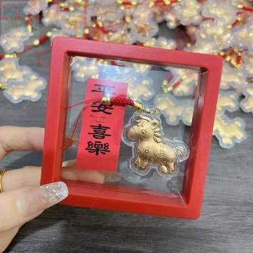 【上新】馬年黃金小馬手機鏈掛件新年馬上有錢鑰匙扣小禮品生肖馬小飾品