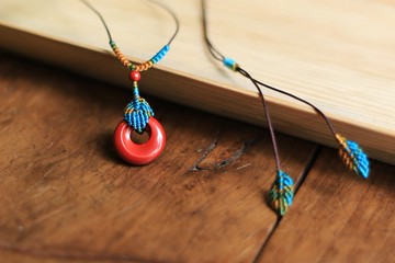 春秋原創 全手工繩編 | 帝王砂平安扣 | 闢邪 化太歲 | 新年 現貨