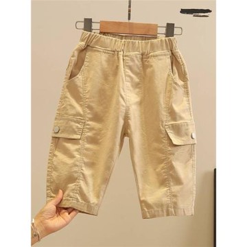 男童夏裝短褲中小童2025新款兒童洋氣薄款休閑中褲夏款七分褲子潮