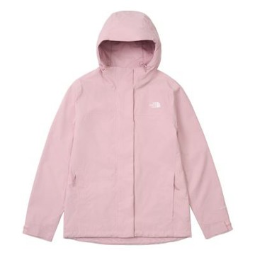 The North Face 北臉 外套 女 運動連帽外套 防潑水 衝鋒衣 粉 NF0A8DX80SO