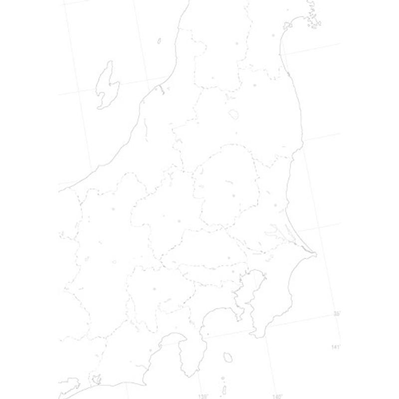 日本白地図