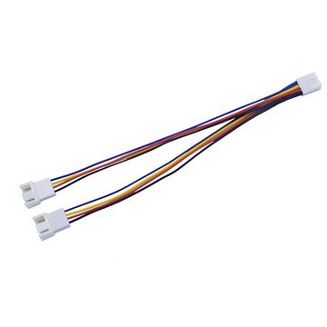 風扇4針 溫控PWM 一分二 分插轉接線 4針一分二 護頭型