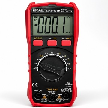 泰菱電子◆DMM-136B 數位三用電表 真有效值 TECPEL
