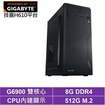 技嘉H610平台[BHCY639AE]G6900/8G/512G_SSD