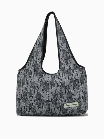 [ROUGE&LOUNGE] Cactus Print Zipper Shoulder Bag (RA2F3ABG931WBK)