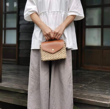 秋日日系小方包 DIY 編織材料包【含材料包及線上教學影片】