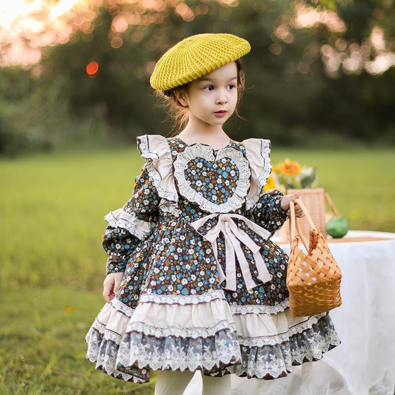 ワンピース 子供 ロリータ キッズ 長袖 ロリータ服 洋服 秋冬 コスプレ