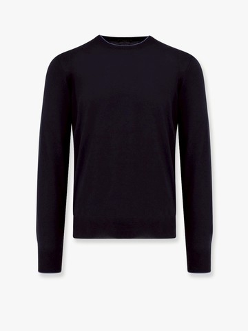 Cotton sweater with contrasting profile - NUGNES 1920 - gender_Man