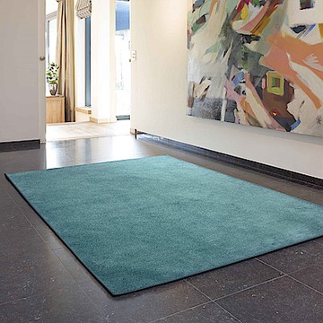 范登伯格 - 蒂亞 超柔軟仿羊毛地毯 - 孔雀藍 (140 x 200cm)