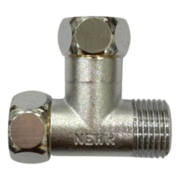 新多多小舖 四分雙螺母活動三通  1個