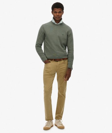 Superdry Men's The Merchant Store - Sateen Five Pocket Pants Brown Size: 32/32