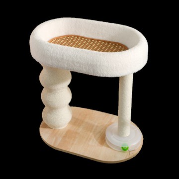 FD.Cattery喵仙儿-雙柱睡窩劍麻貓跳台 (58*37*61cm )(單入)