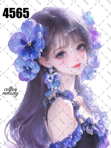 original sticker no.4565 人物貼紙 原創貼紙 原創人物貼紙 裝飾貼紙 cotton melody