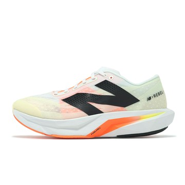 New Balance NB 競速跑鞋 FuelCell Rebel V4 2E 男鞋 寬楦 白 黑 橘 輕量 運動鞋 NB MFCXCN4-2E