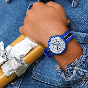 FlikFlak 兒童手錶 SHINE IN SILVER 銀光閃閃 兒童禮物/安全防水/瑞士製造 FPNP130 (31.85mm)