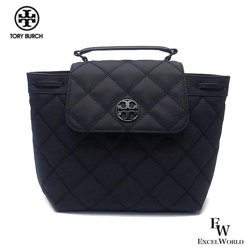 トリーバーチ リュック TORY BURCH アウトレット バックパック WILLA 145276 001 キルティング調 ブラック レディース  ブランド プレゼントにも ウォレット | LINEブランドカタログ