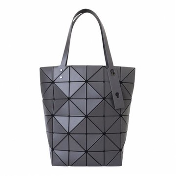 ISSEY MIYAKE 三宅一生-BAOBAO  BLOCKY 系列幾何方格6x6 托特包(炭灰色)