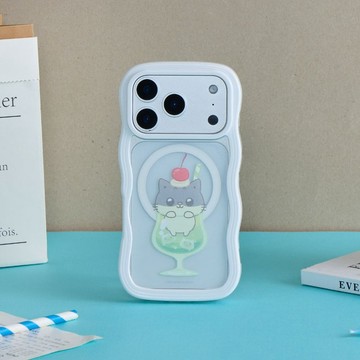 黃阿瑪柚子SODA雲朵波波MagSafe iPhone手機殼