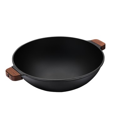 [北站大古鑄鐵]雙耳中華炒鍋36CM(無蓋)