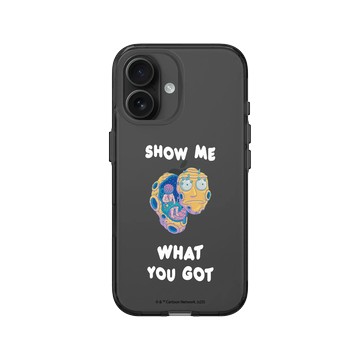 iPhone 16 Clear (相機按鈕) 酷墨灰 - 瑞克和莫蒂 Rick and Morty - Show Me What You Got